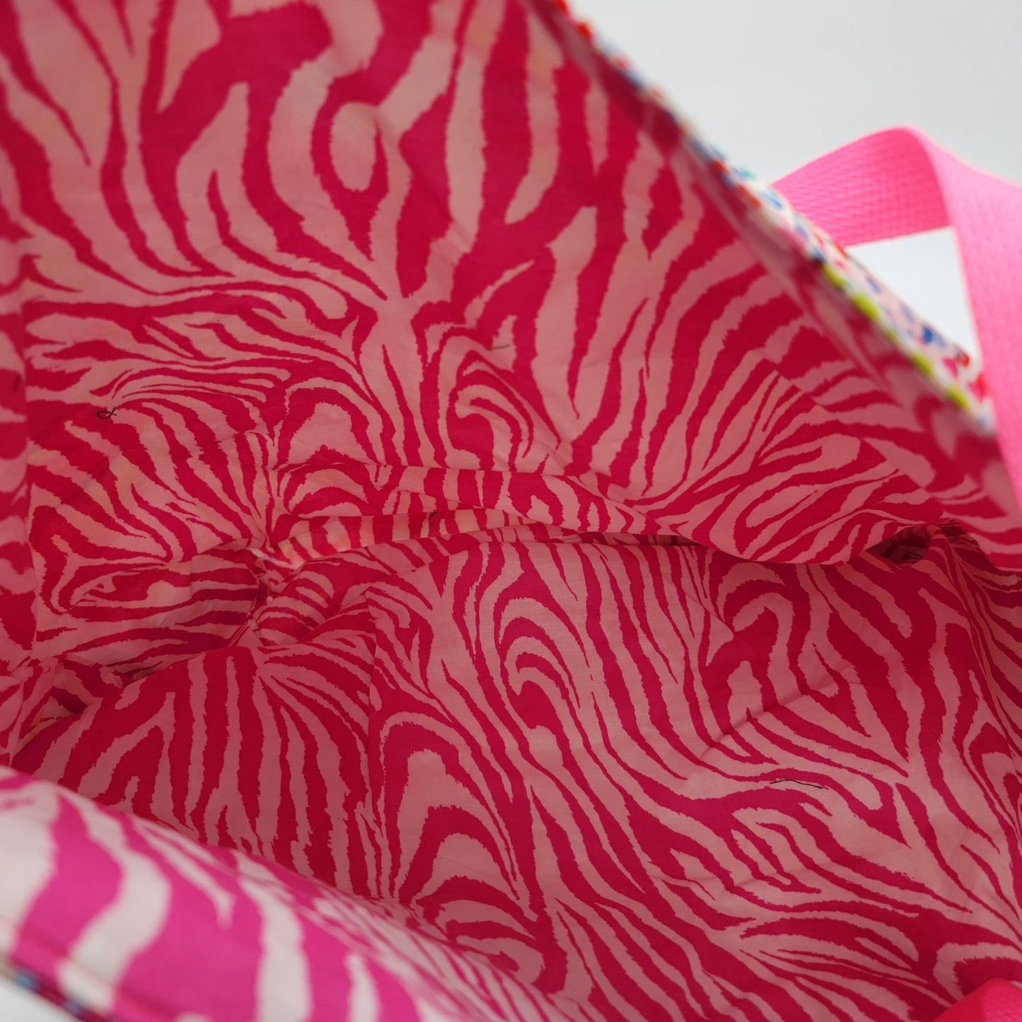 Fabriholic Applique Getaway Handmade Colorful Tote Bag