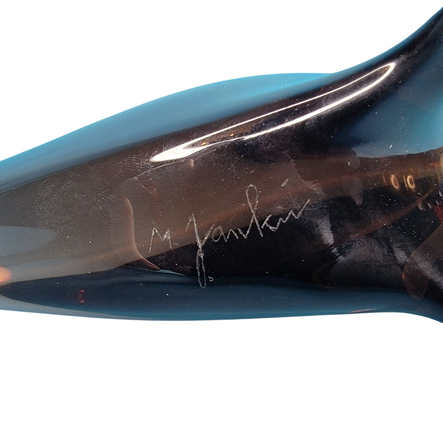 Zelezny Brod Glassworks Miloslav Janku Art Glass Seal Sculpture