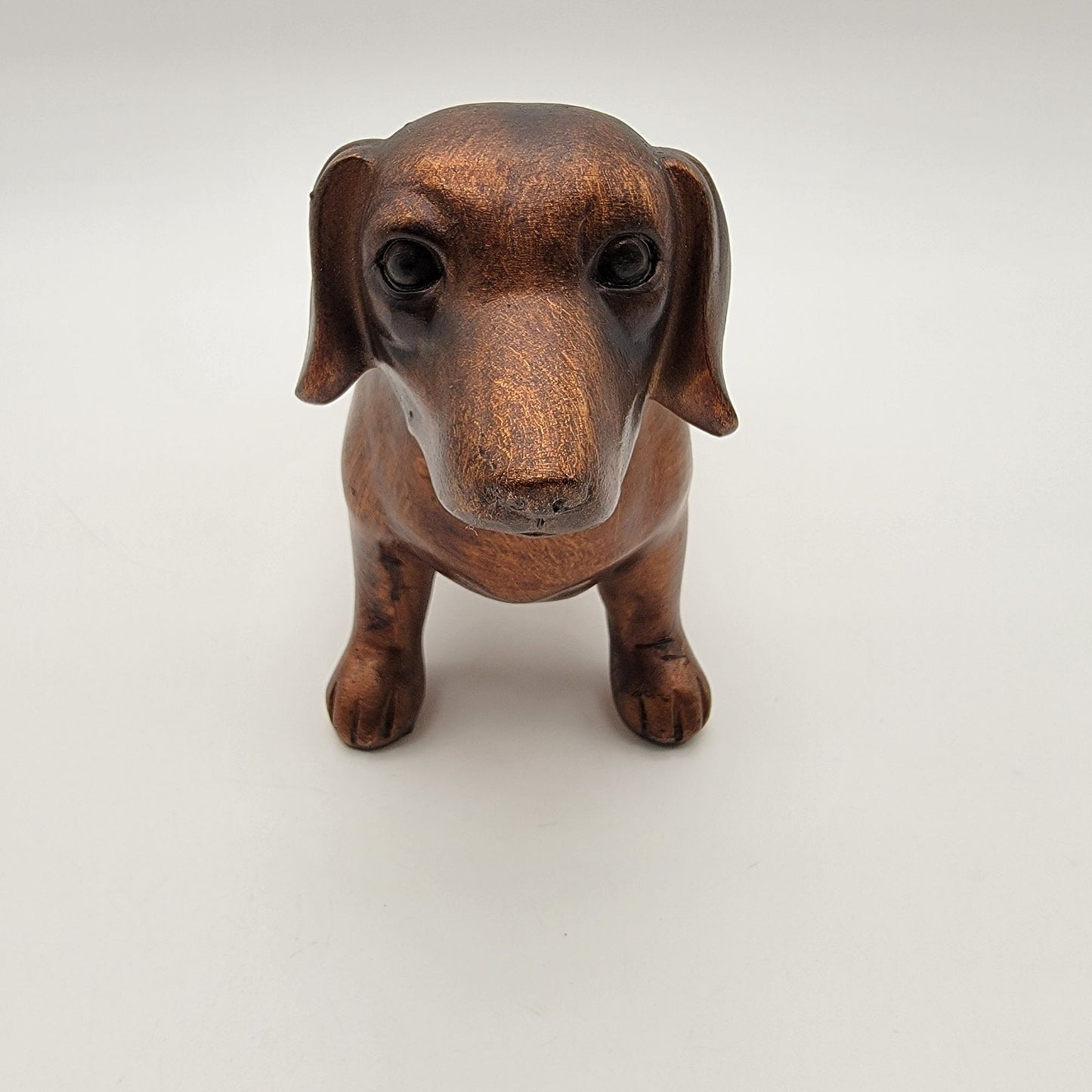 Copper-Tone Dachshund Figurine Home Decor