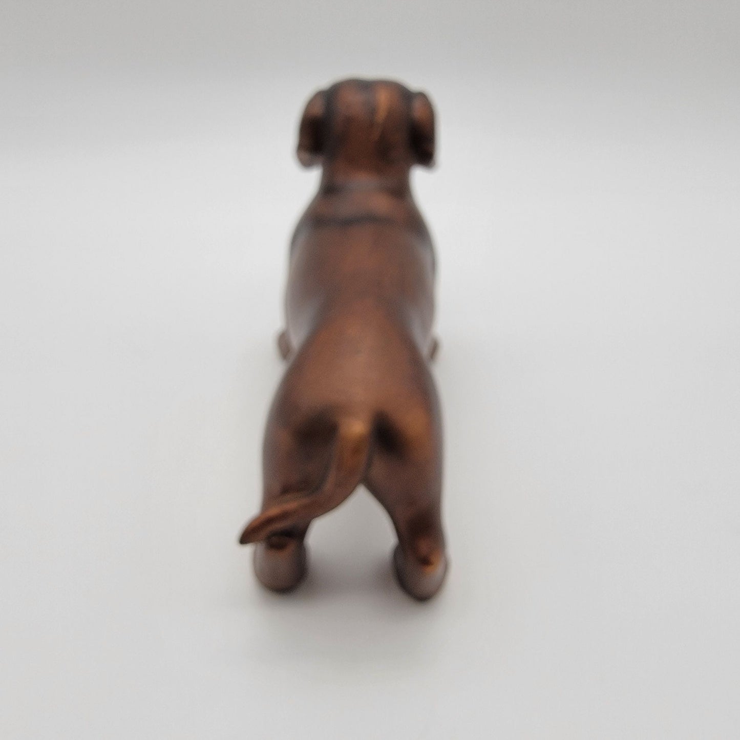 Copper-Tone Dachshund Figurine Home Decor