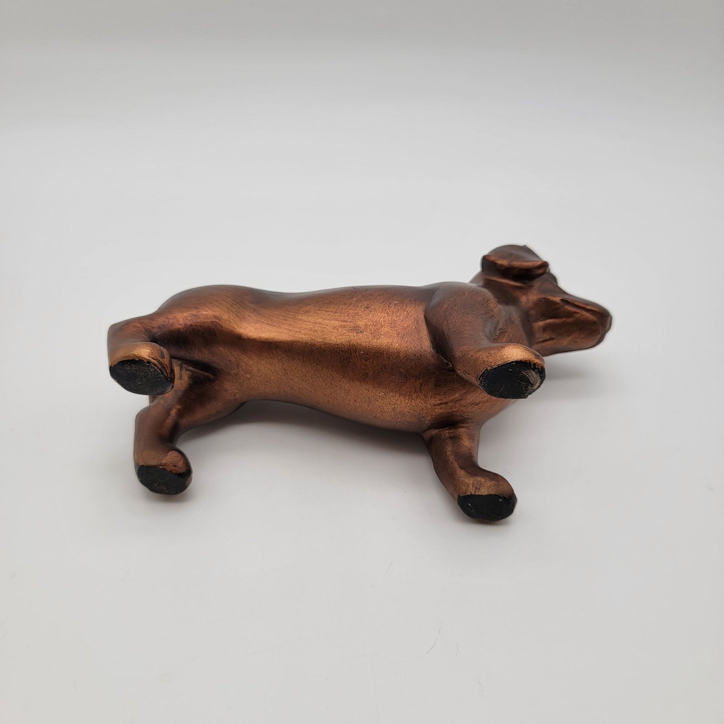 Copper-Tone Dachshund Figurine Home Decor