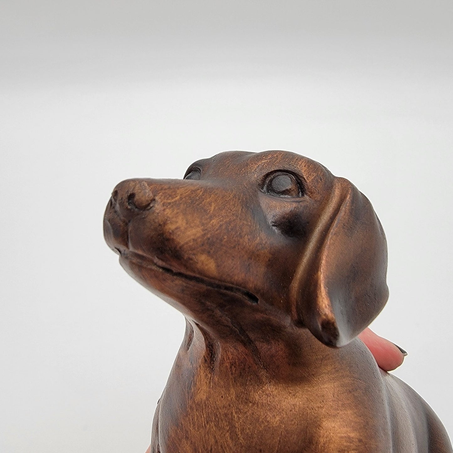 Copper-Tone Dachshund Figurine Home Decor
