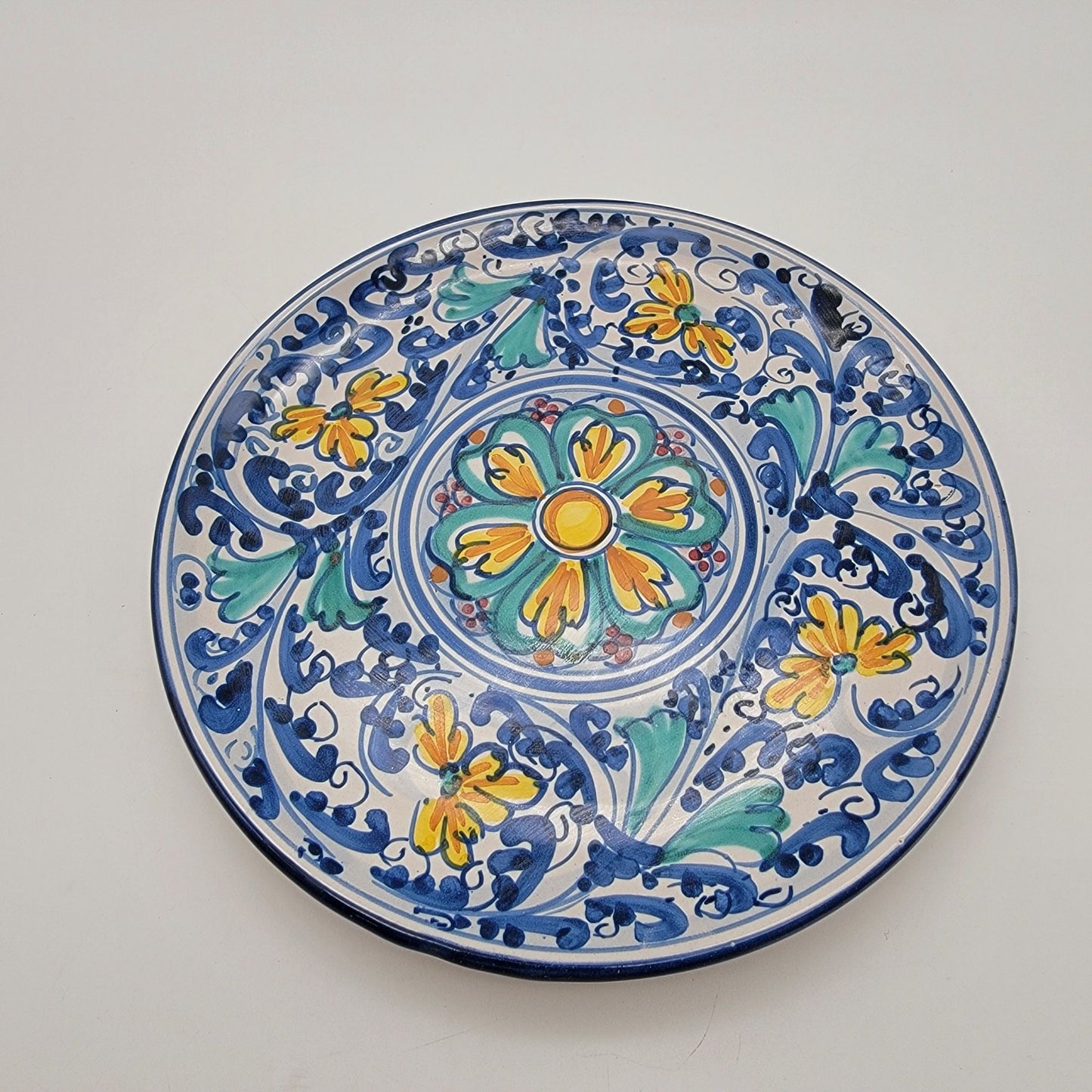 Salvatore Guerreri Majolica Caltagirone Sicilian Pottery Plate