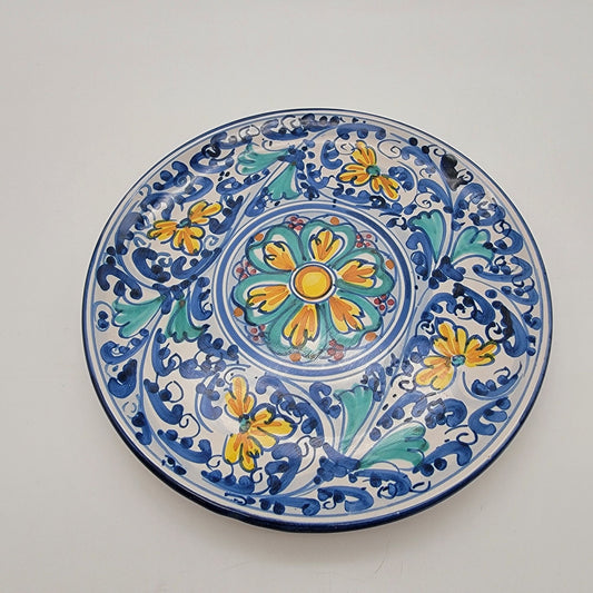 Salvatore Guerreri Majolica Caltagirone Sicilian Pottery Plate