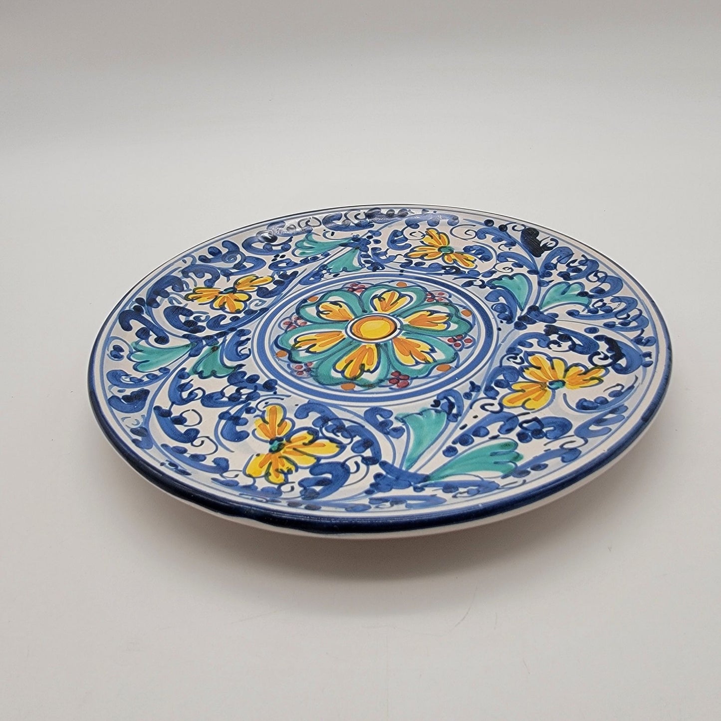 Salvatore Guerreri Majolica Caltagirone Sicilian Pottery Plate