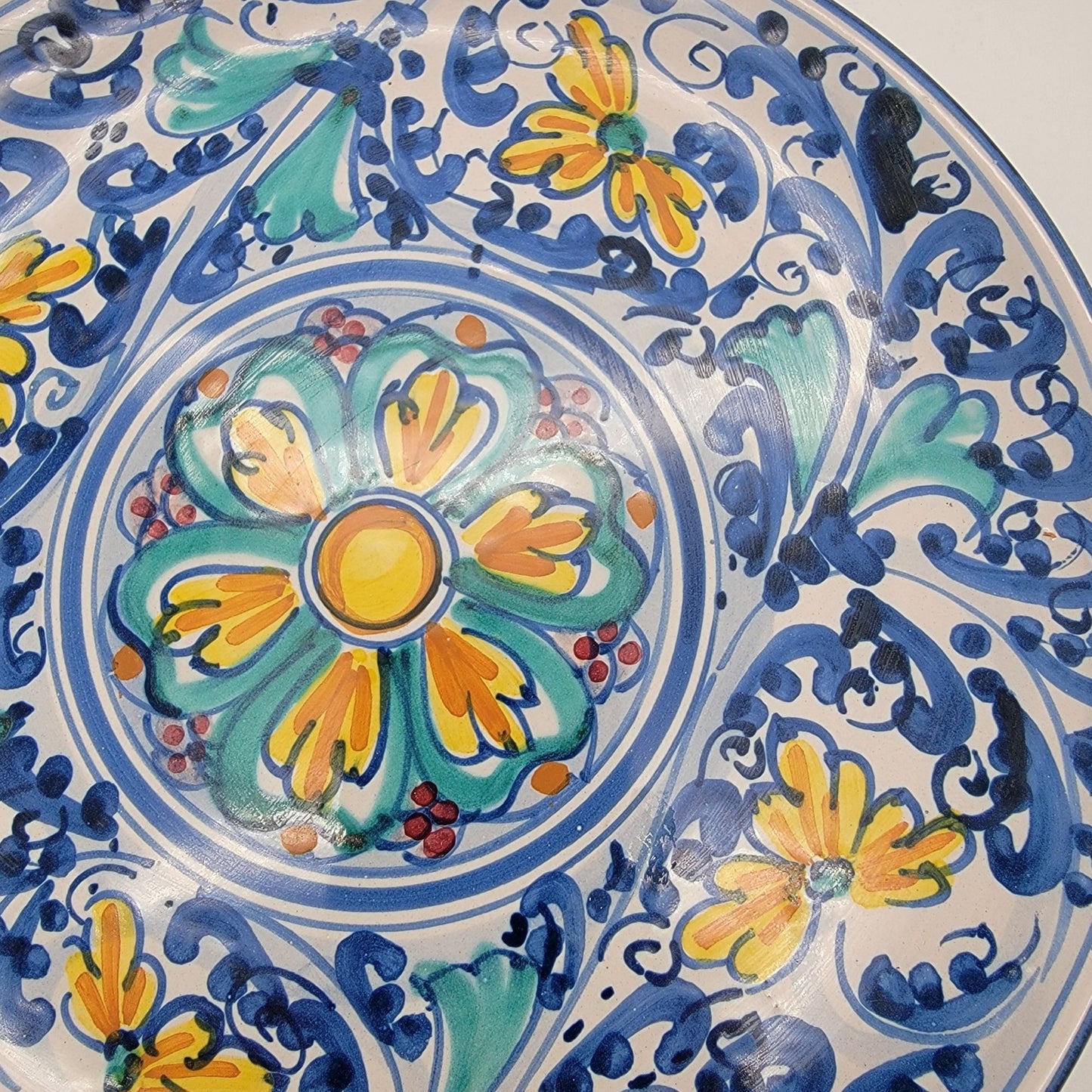 Salvatore Guerreri Majolica Caltagirone Sicilian Pottery Plate