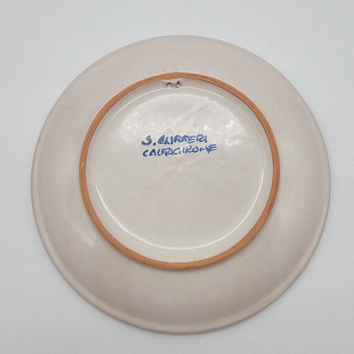 Salvatore Guerreri Majolica Caltagirone Sicilian Pottery Plate