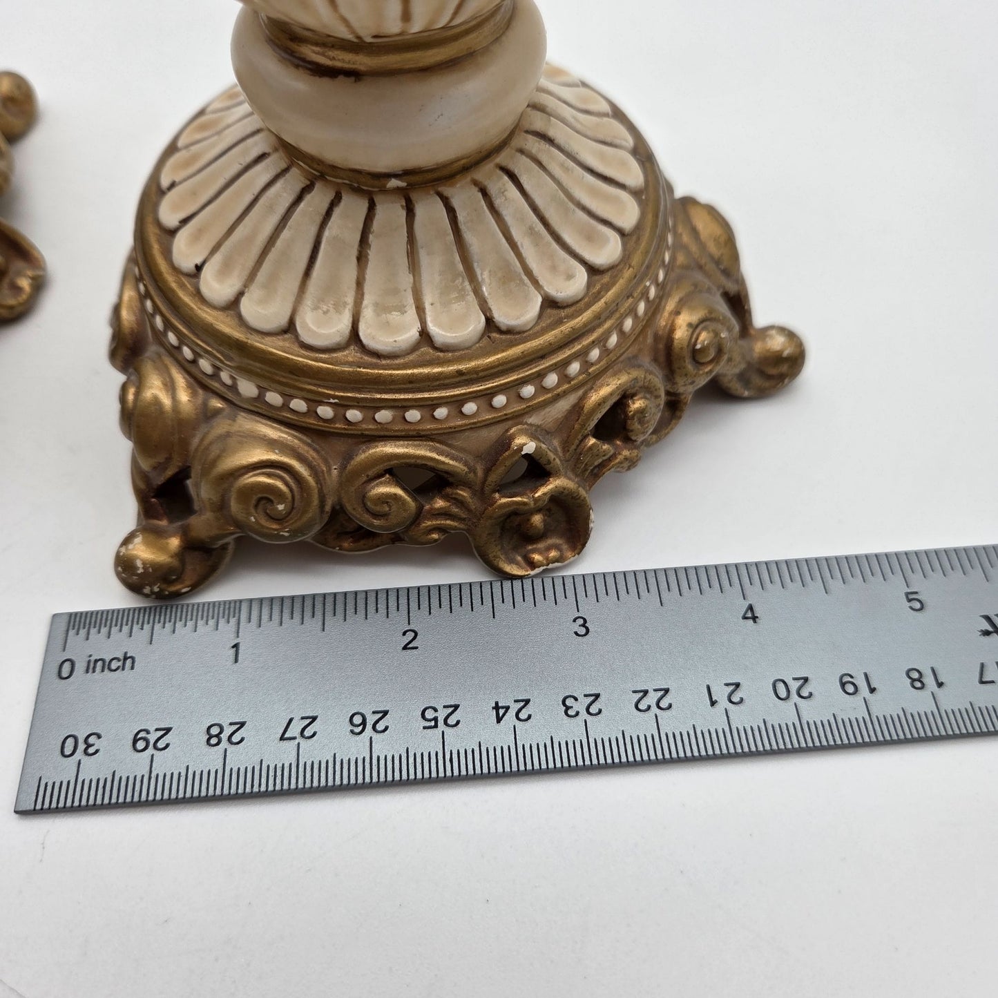 Pair of Fitz & Floyd Essentials Hollywood Regency Candle Holders