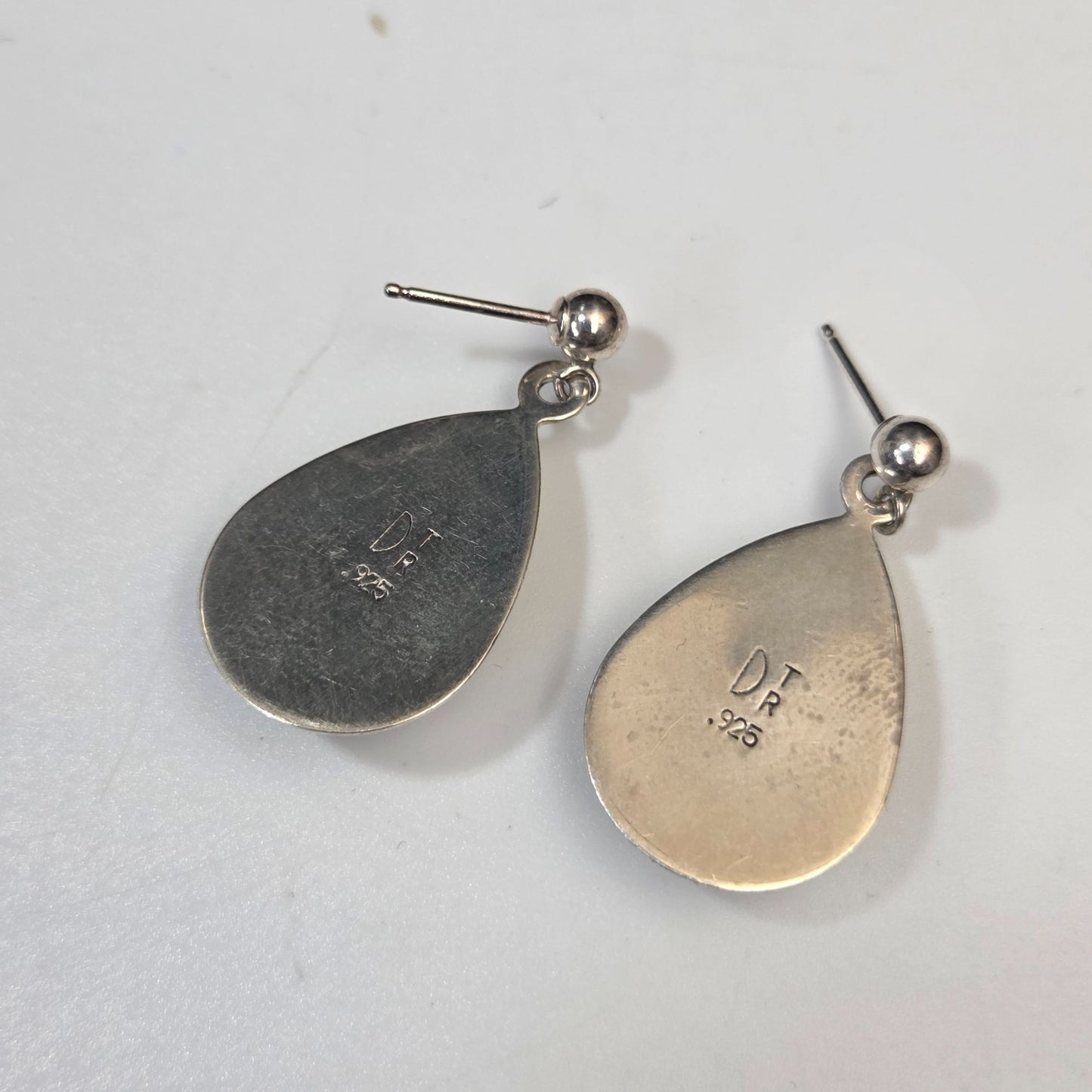 Jay King Desert Rose Trading 925 Silver Carnelian Teardrop Earrings