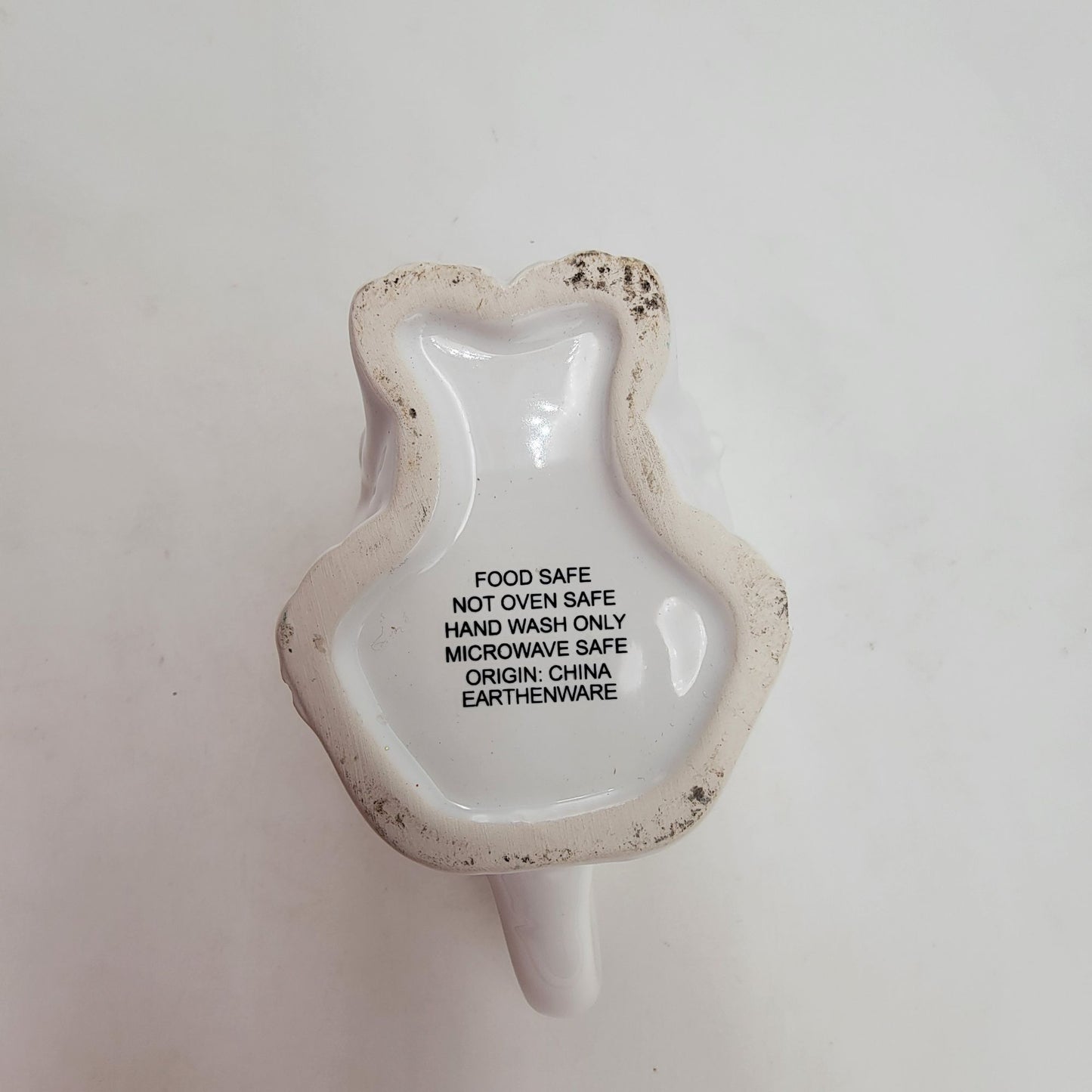 White Bunny Rabbit Coffee Tea Mug as found