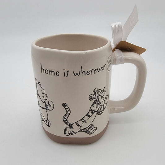 Rae Dunn Disney Winnie The Pooh Mug Home Is Wherever There is Hunny - NEW