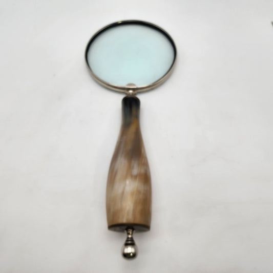 Huge Jumbo Magnifying Glass With Polished Horn Handle