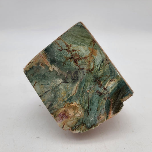 Polished Natural Stone Specimen With Multicolored Hues