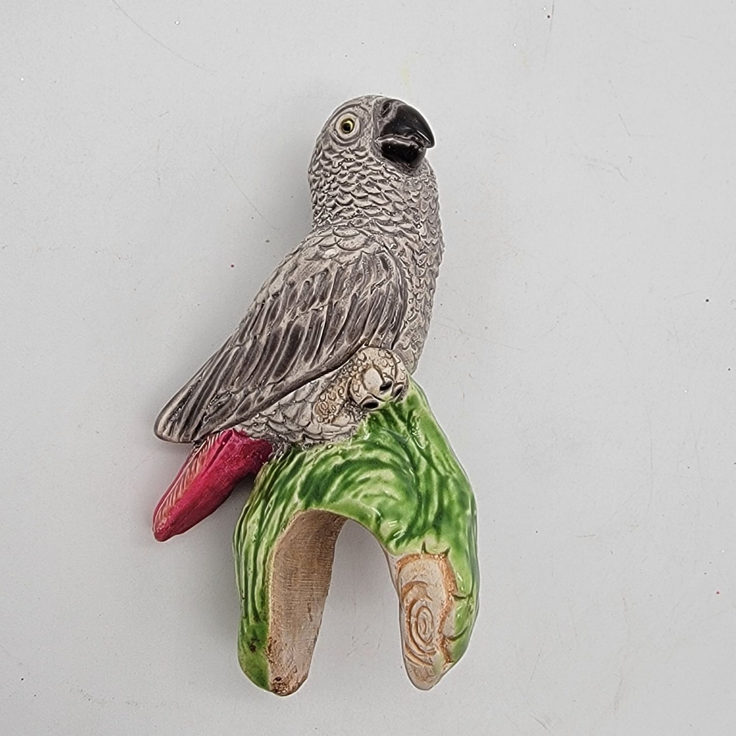 African Grey Parrot Pot Sitter Coad Peru