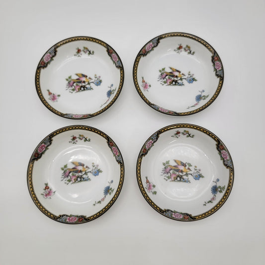 Vintage Noritake Pheasant Bird Bowls Set Of 4