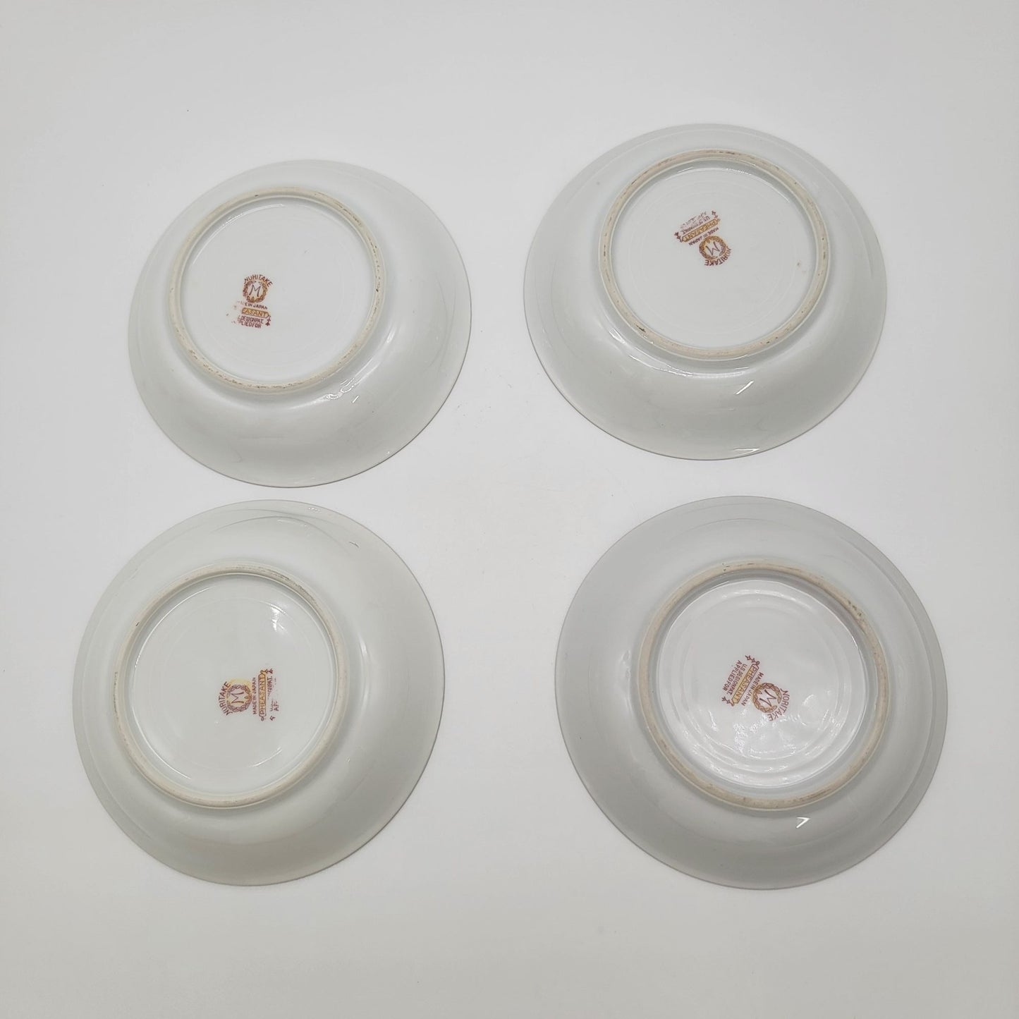 Vintage Noritake Pheasant Bird Bowls Set Of 4