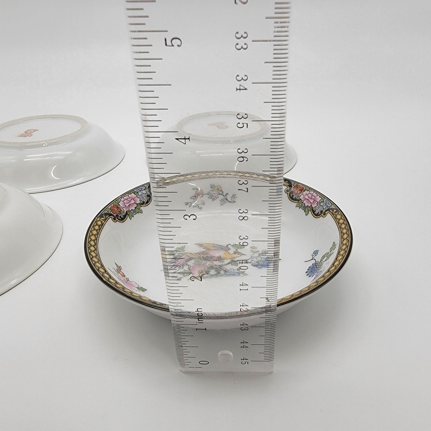 Vintage Noritake Pheasant Bird Bowls Set Of 4