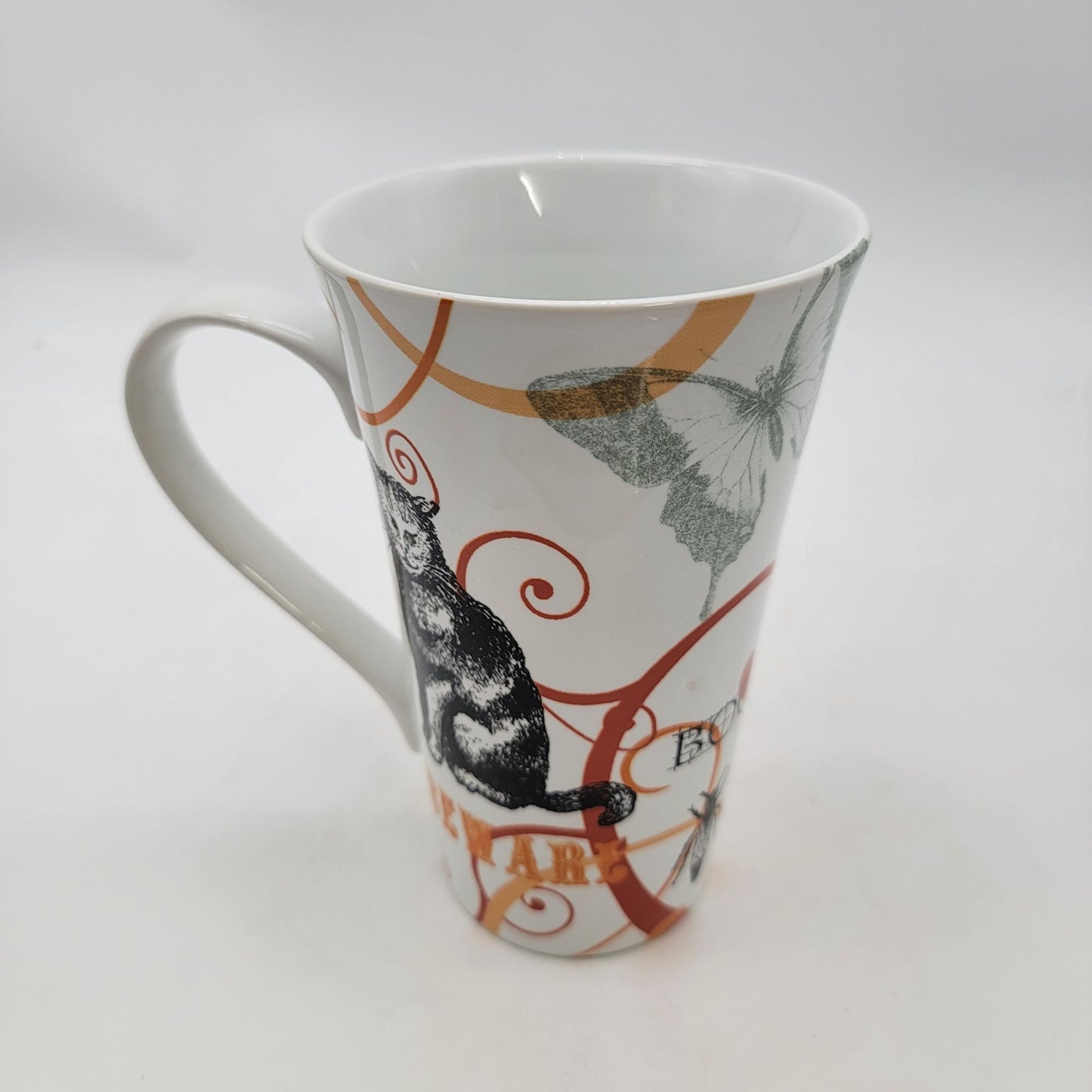 Vintage 222 Fifth "The Forest" Fine China Cat Mug