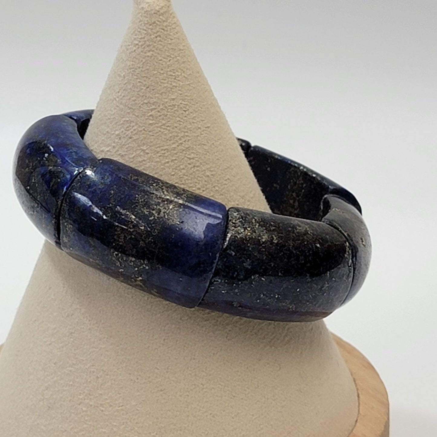 Natural Blue Lapis Lazuli Stretch Bracelet