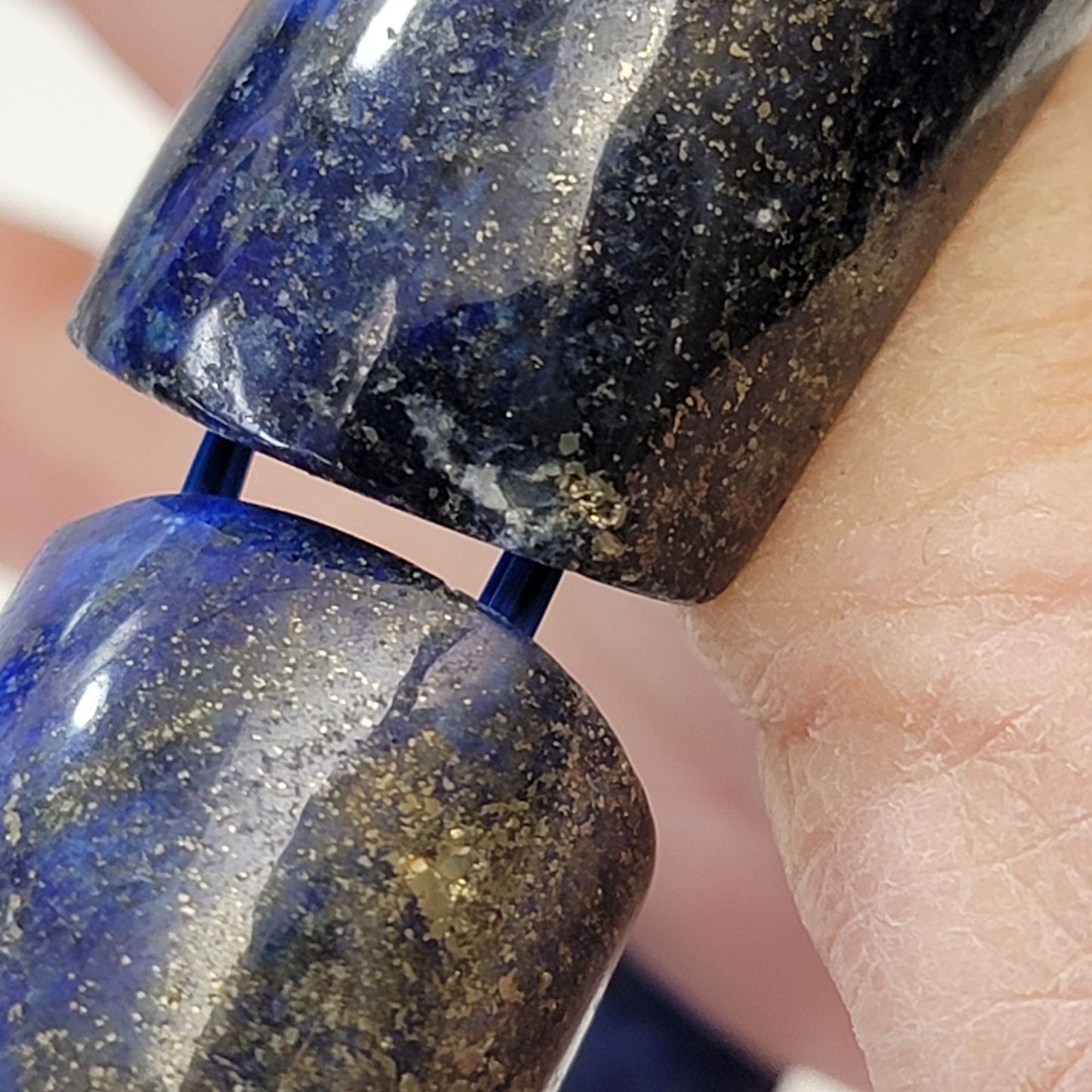 Natural Blue Lapis Lazuli Stretch Bracelet