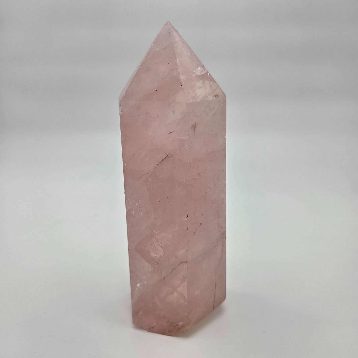Large Rose Quartz Crystal Tower Point