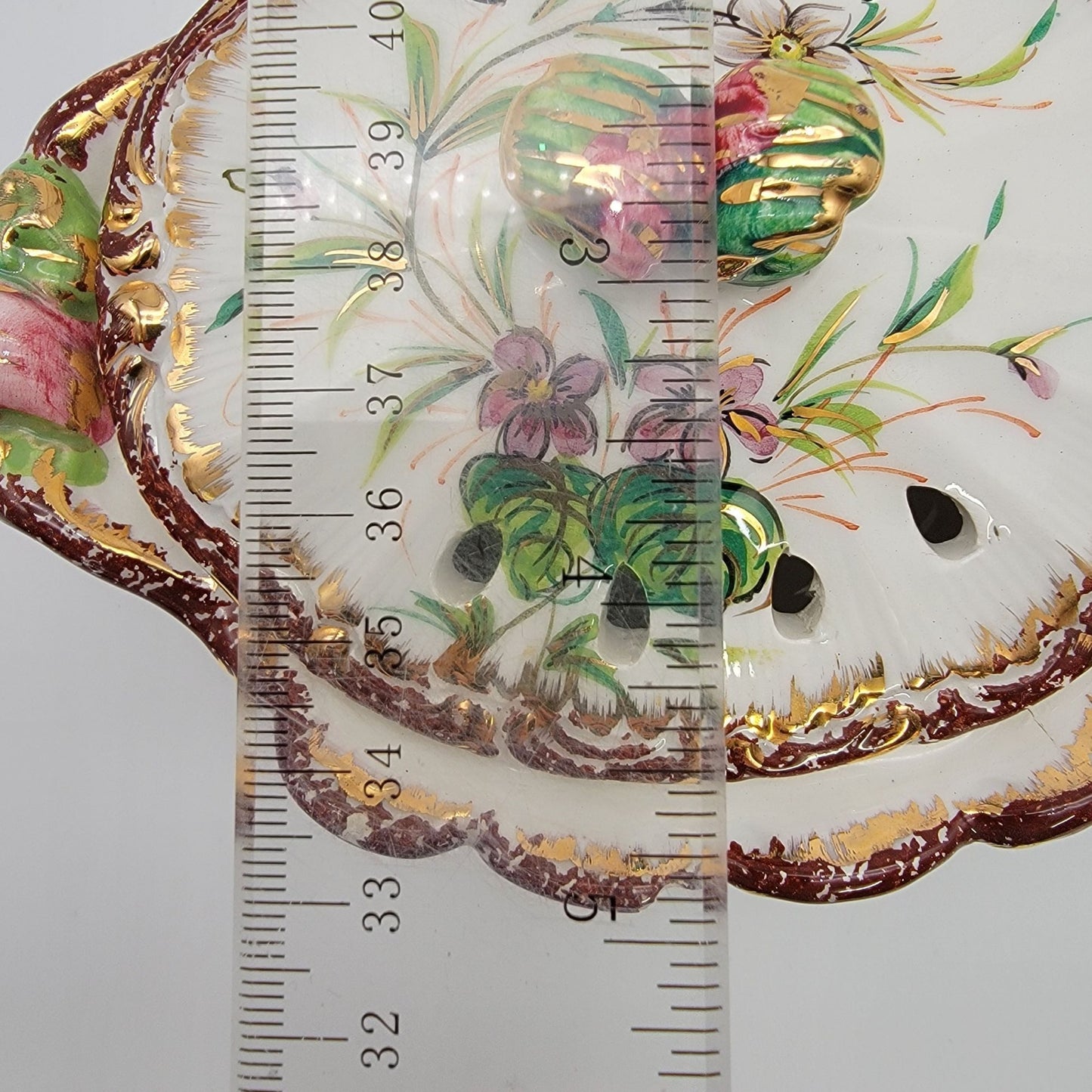 Vintage 1930s ZSZ Nove Italy Porcelain Potpourri Dish With Lid