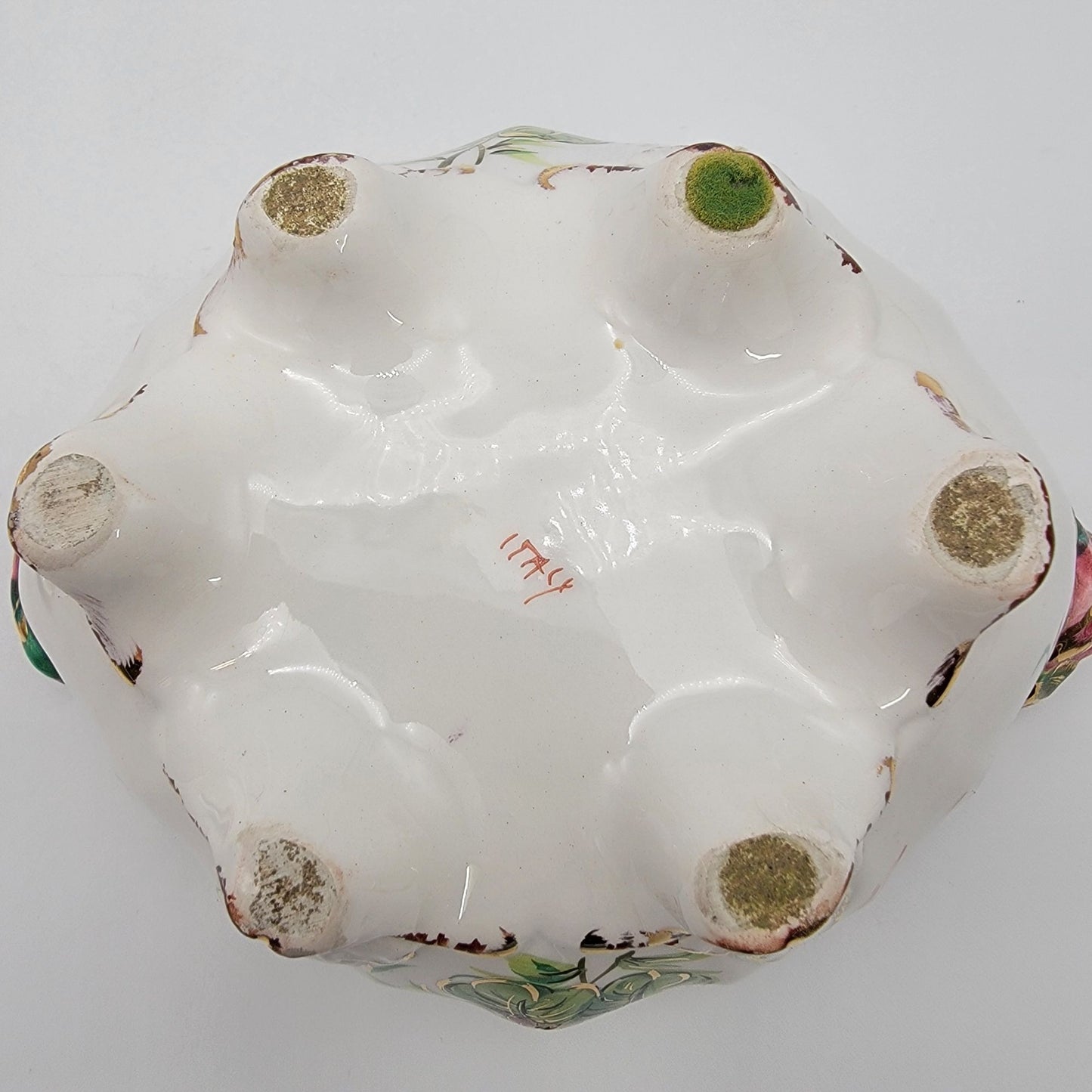 Vintage 1930s ZSZ Nove Italy Porcelain Potpourri Dish With Lid
