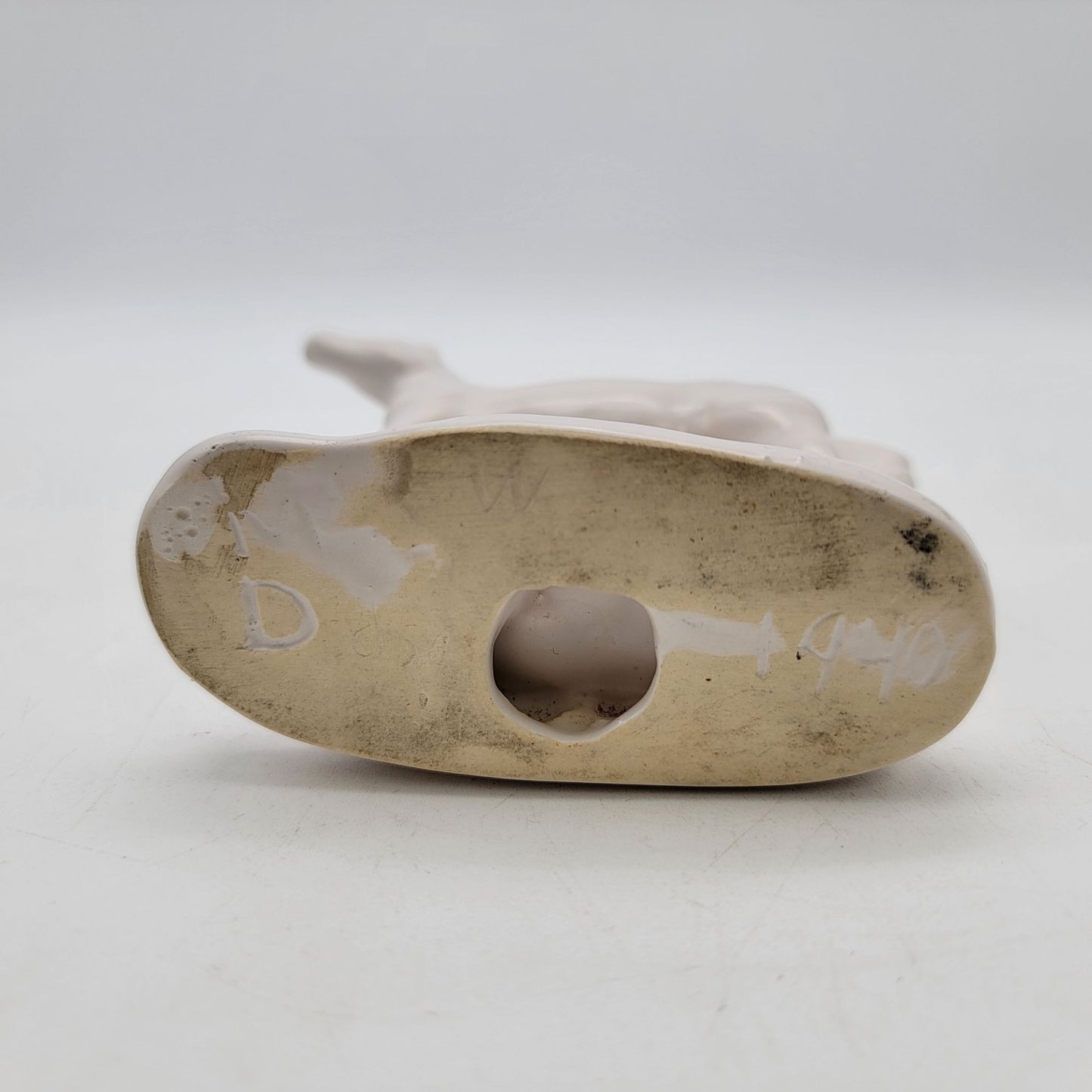Vintage 1940 Pottery White Horse Figurine