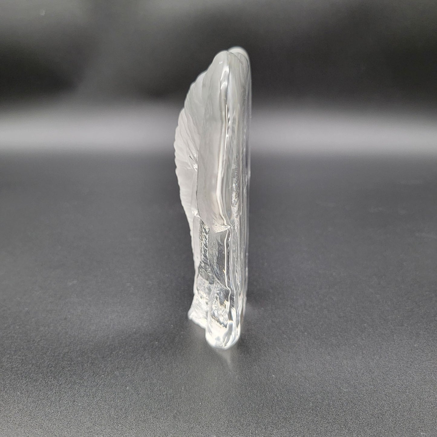 Mats Jonasson Crystal Elephant Paperweight Signed M Jonasson Sweden 0109