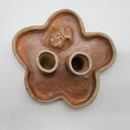 1960s Pottery Ikebana Frog Vase