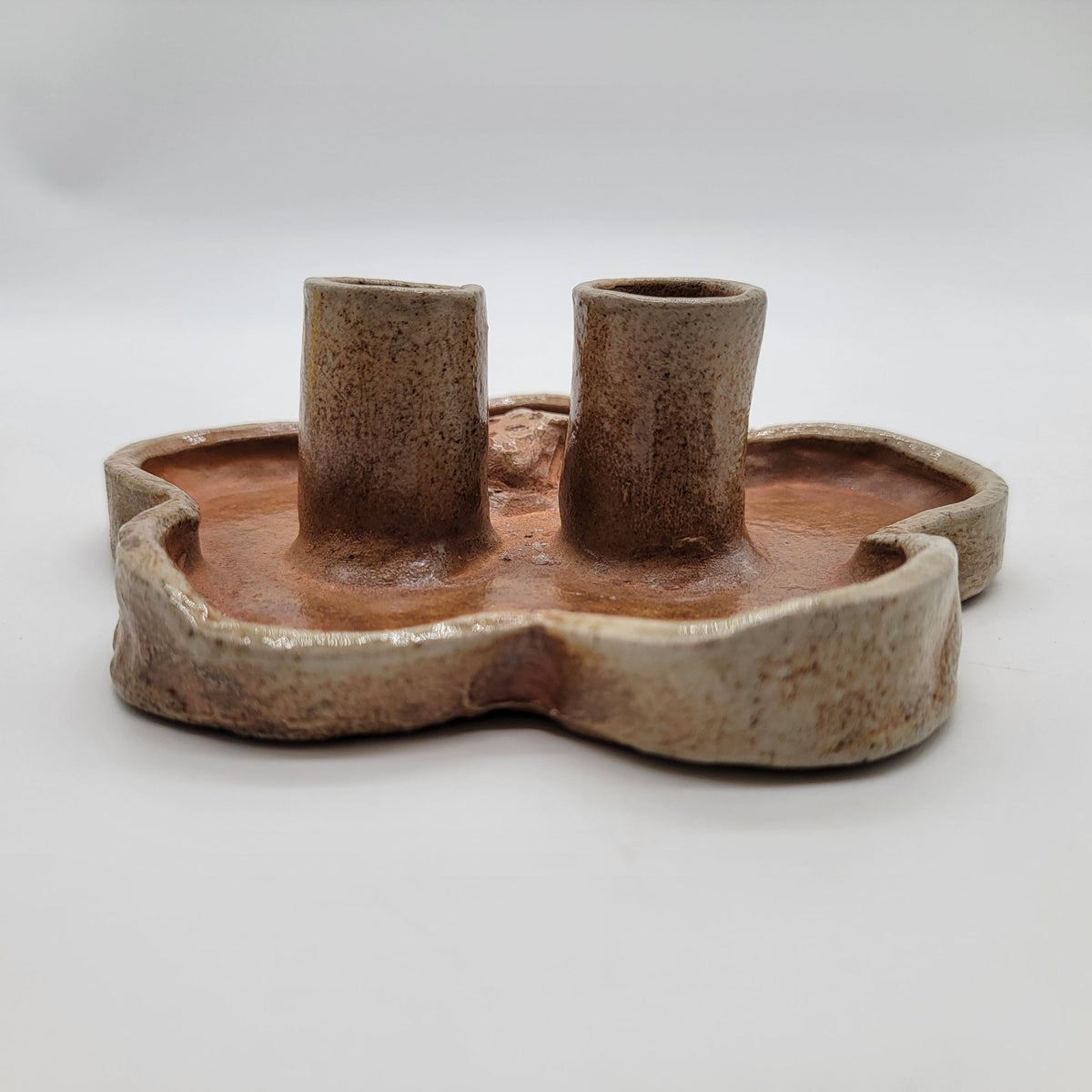 1960s Pottery Ikebana Frog Vase