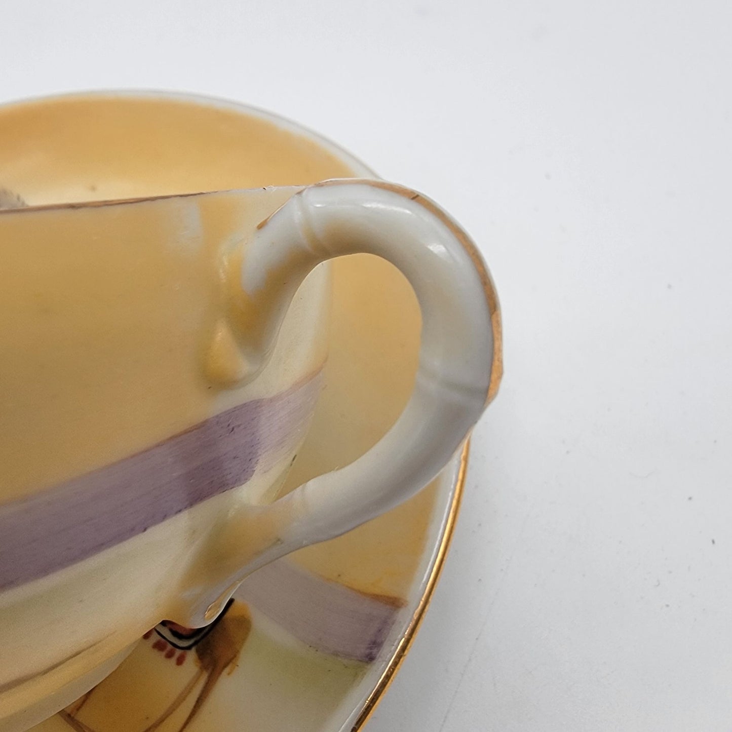 Antique Camel Scene S&K Nippon Hand Painted Teacup & Saucer
