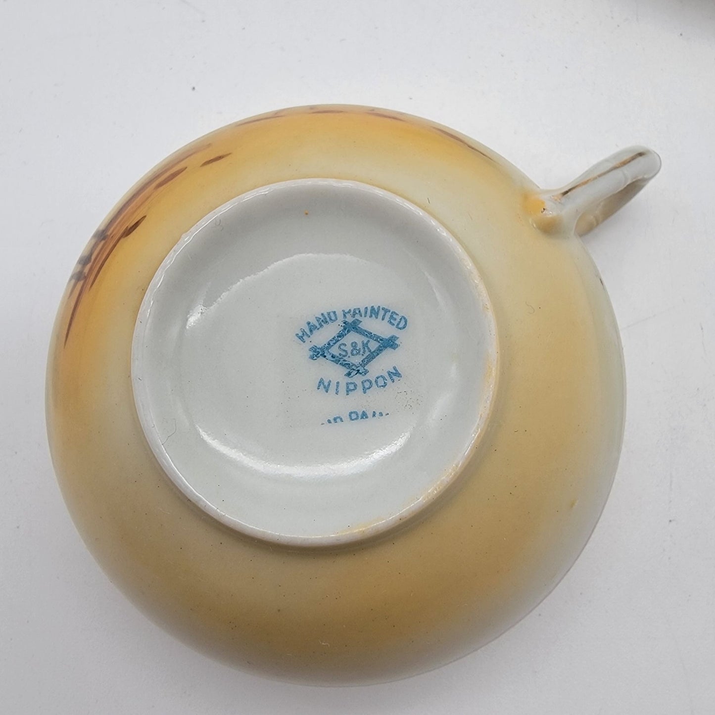 Antique Camel Scene S&K Nippon Hand Painted Teacup & Saucer