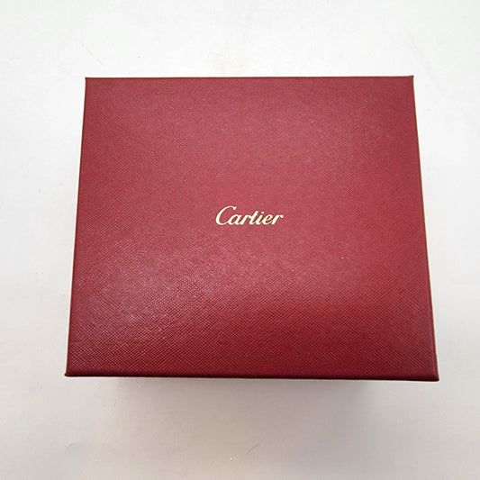 Cartier Red Textured Outer Jewelry Box 6.5" x 3.75" Empty