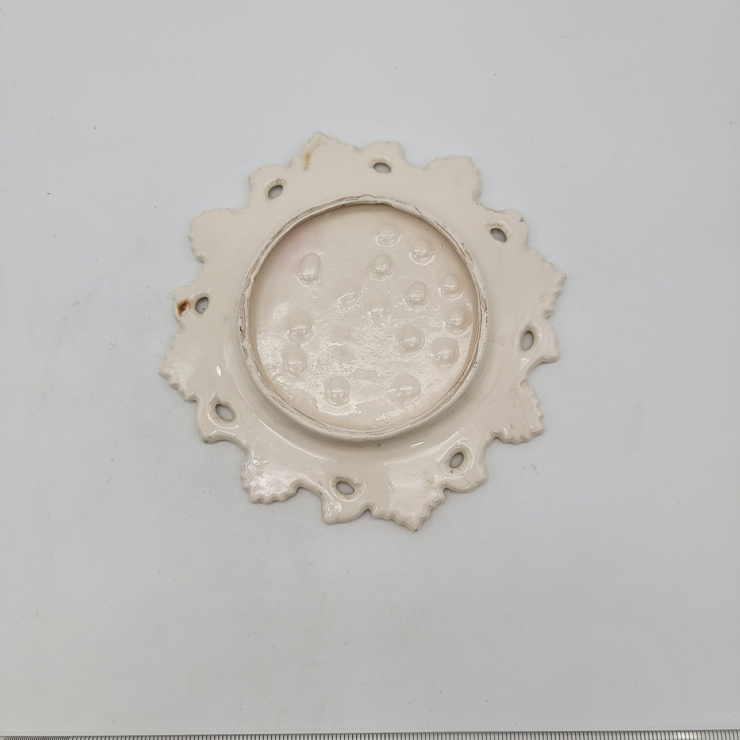 Vintage Reticulated Plate With Bird & Floral Design