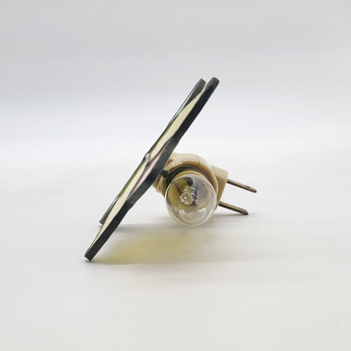 Stained Glass Tulip Plug-In Night Light Yellow & Green