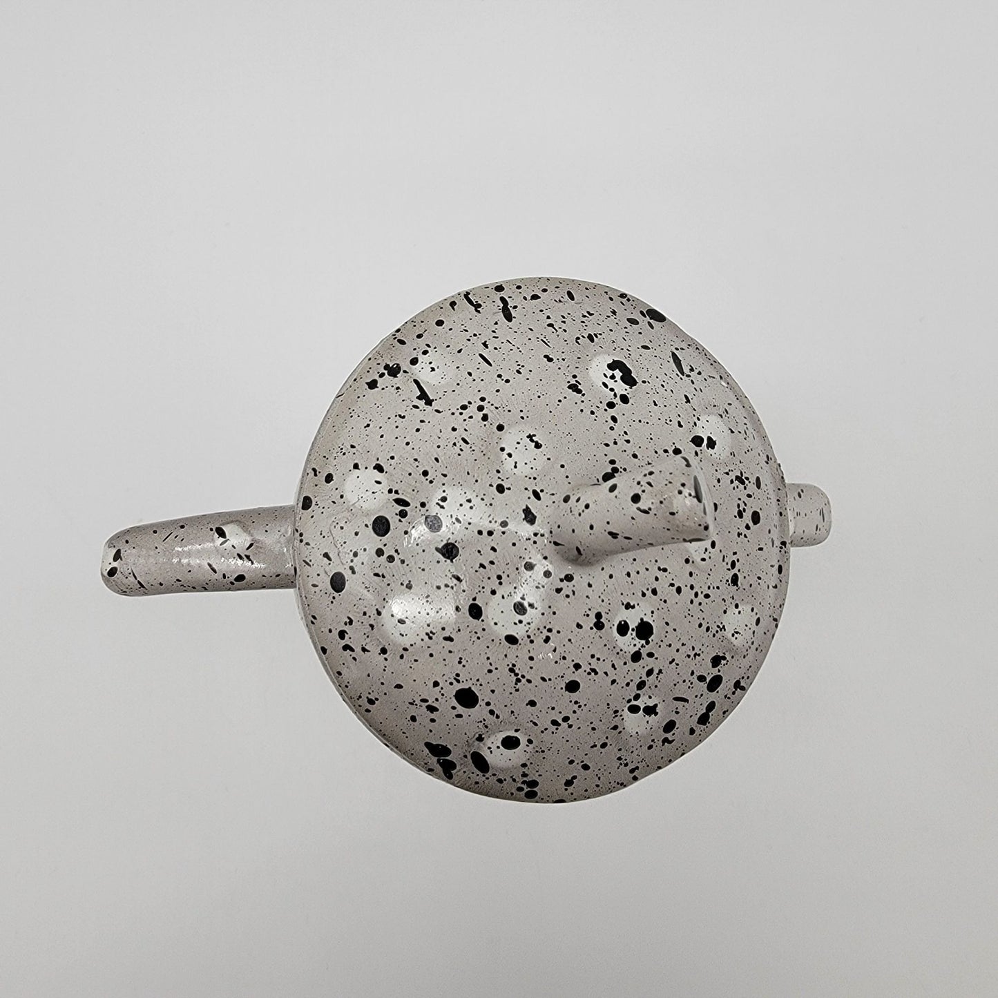 Canister With Attitude Storage Jar With Lid Speckled Design