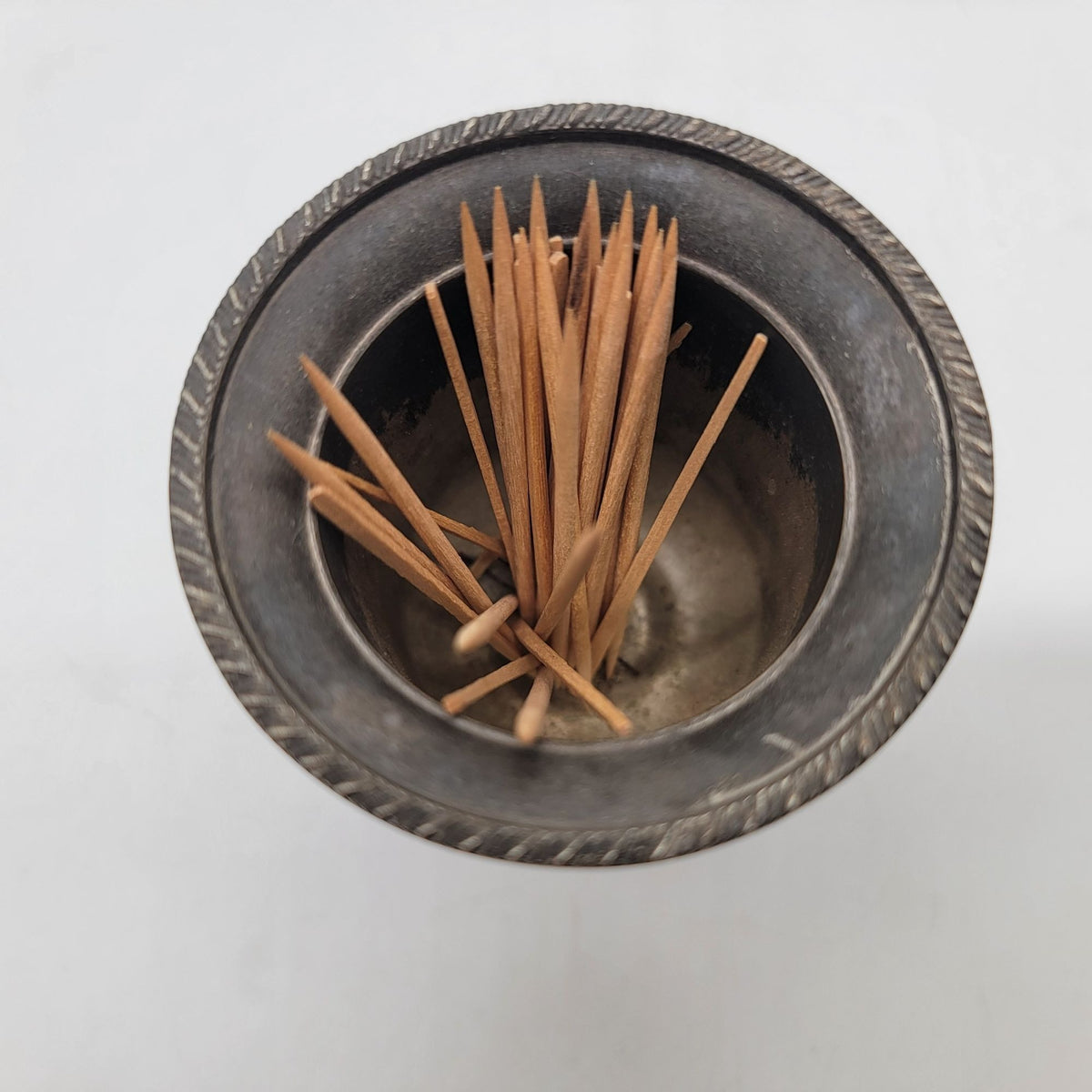1960s Silverplate Lion Toothpick Holder Viners Of Sheffield