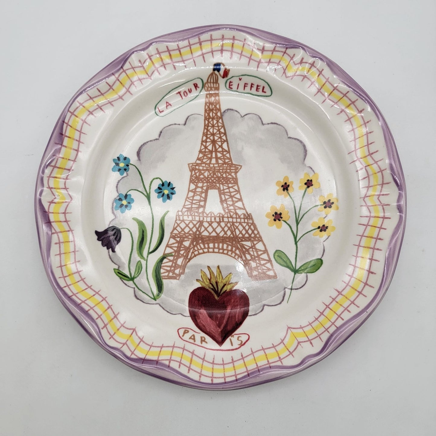 Anthropologie Nathalie Lete Paris Eiffel Tower Plate
