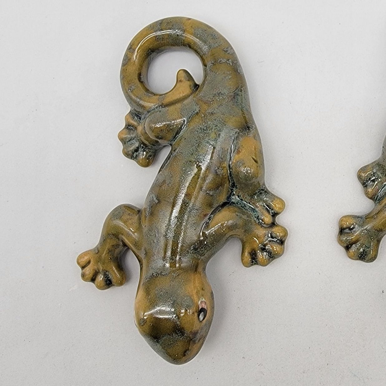Earthenware Gecko Lizard Wall Art
