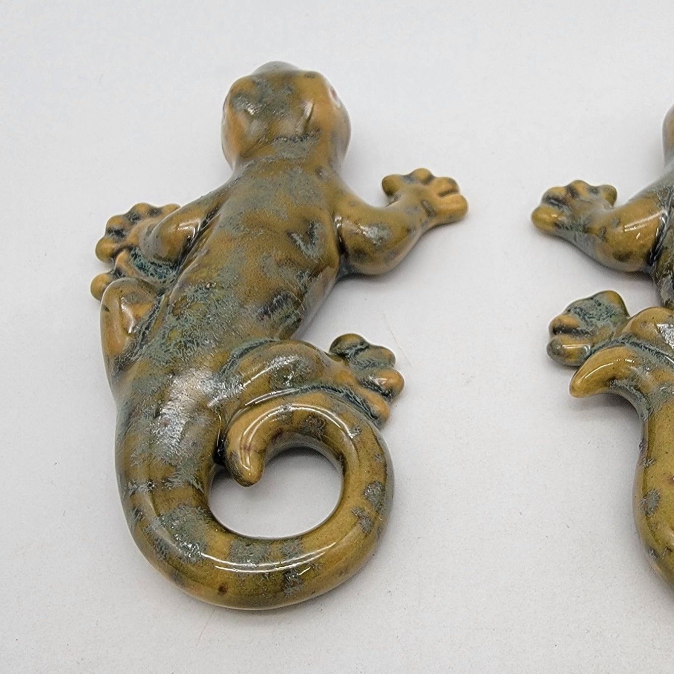 Earthenware Gecko Lizard Wall Art