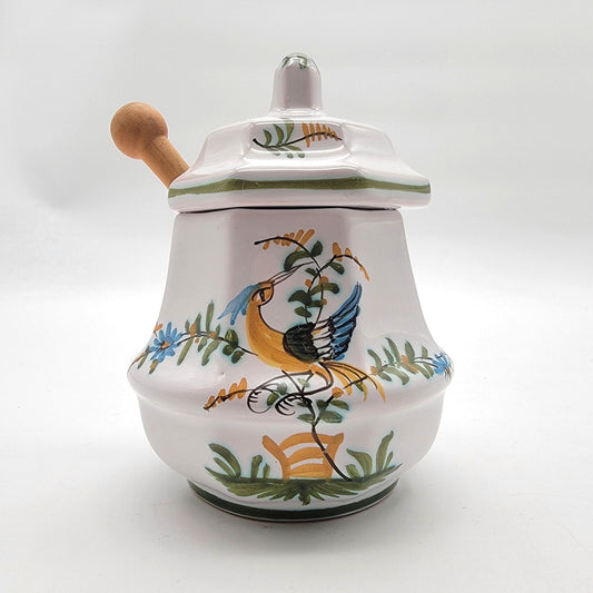 Lallier A Moustiers Moutarde De Dijon Faience Mustard Jar With Spoon