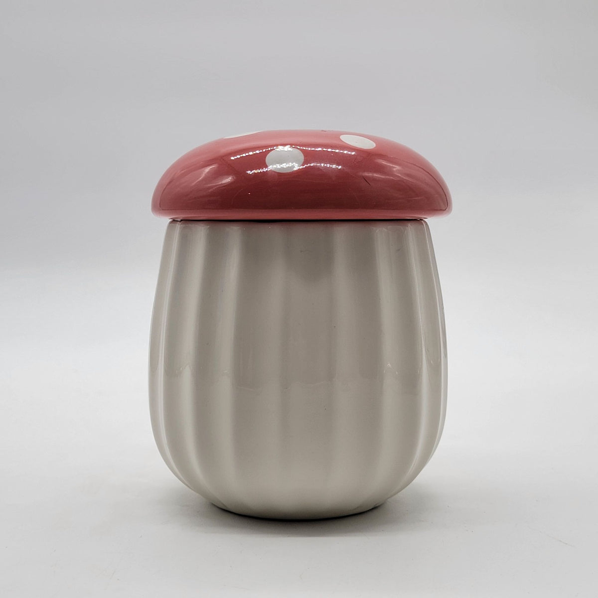 Red Polka Dot Mushroom Mug With Lid