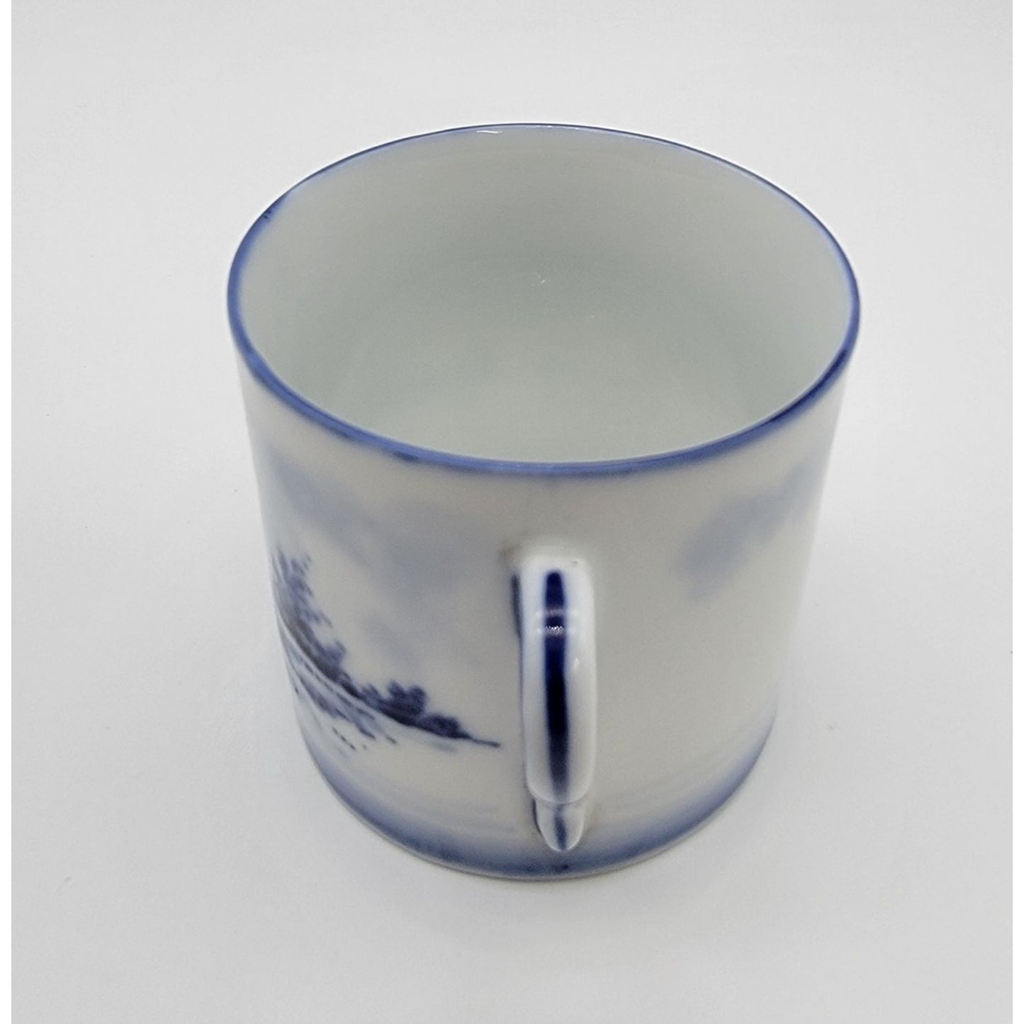 Antique Swaine Co Germany Delft Cup With Lithophane