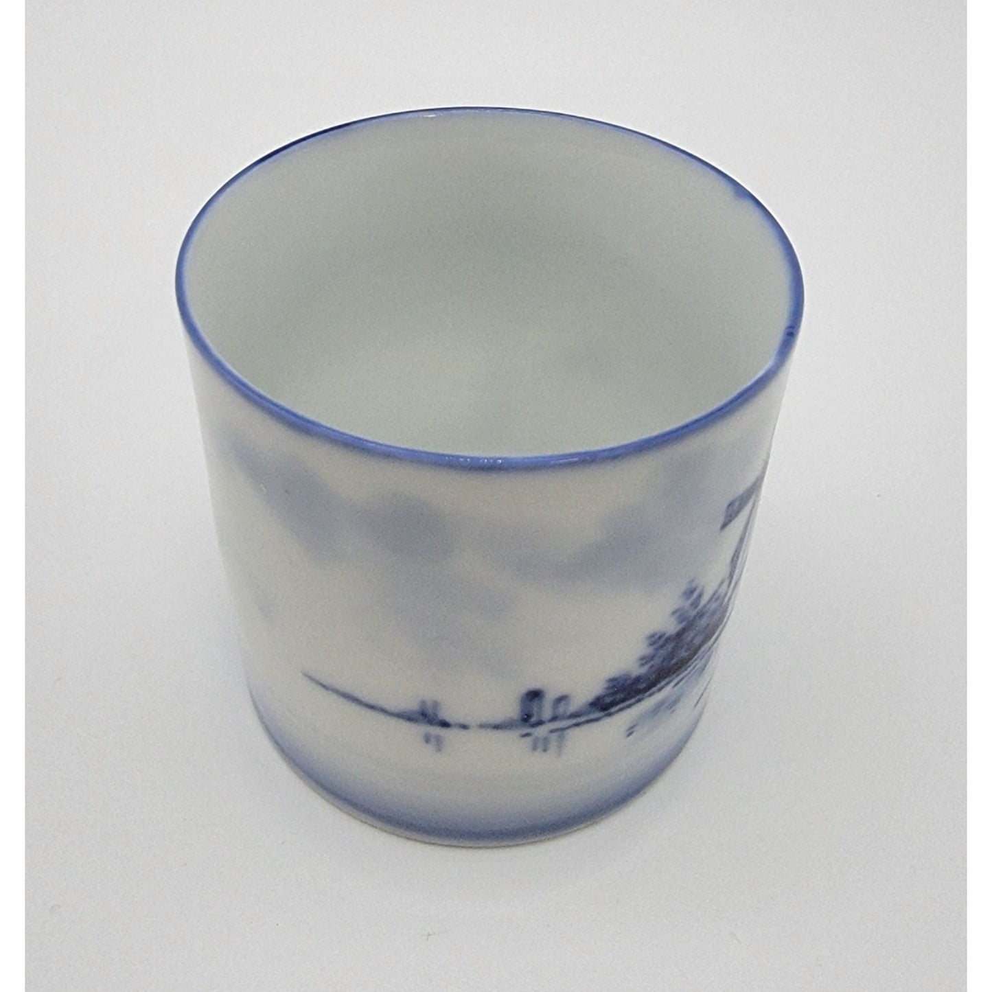 Antique Swaine Co Germany Delft Cup With Lithophane