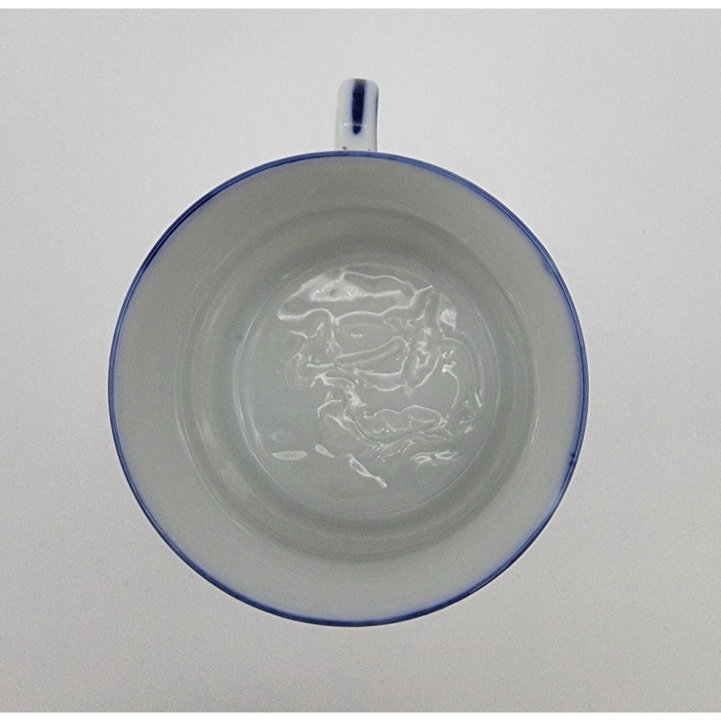 Antique Swaine Co Germany Delft Cup With Lithophane