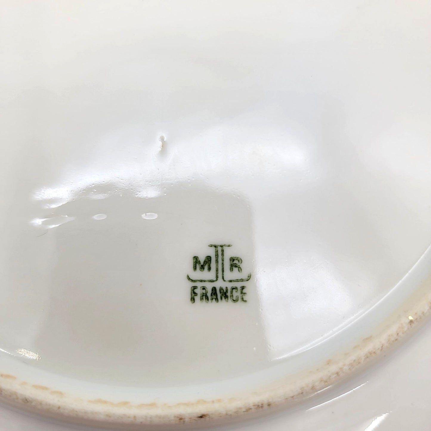 Antique M Redon Limoges France Porcelain Covered Cheese Dome