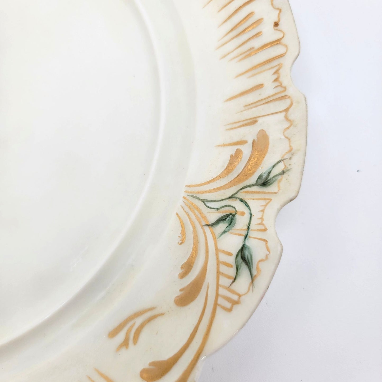 Antique M Redon Limoges France Porcelain Covered Cheese Dome