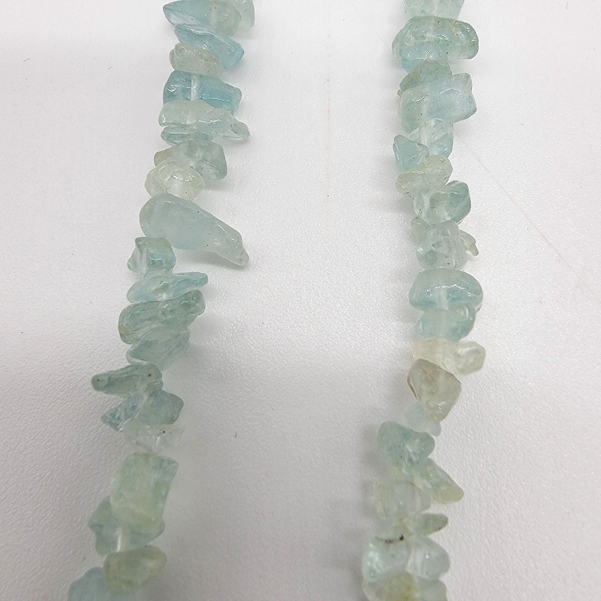 Green Agate Gemstones Chip Necklace 16"