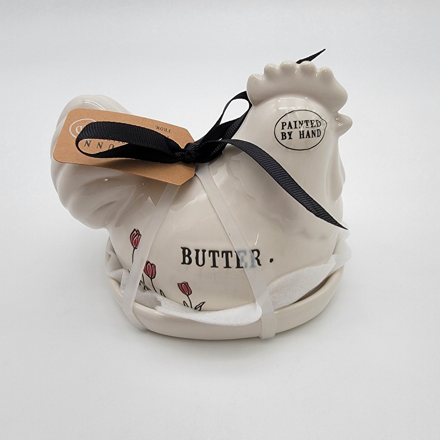 Rae Dunn Chicken Hen Butter Dish Artisan Collection  - NEW